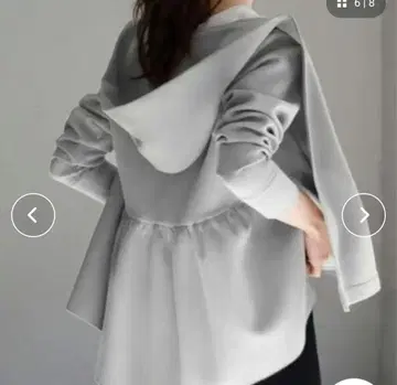 엘프랭크 백프릴 종이상자 후드티 그레이 새상품