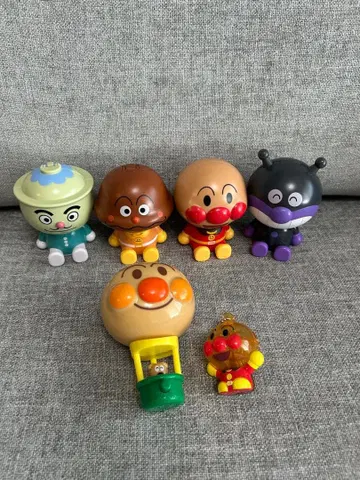 호빵맨 가챠가챠 6개 커다란 호빵맨 마스코트 기구 라이트