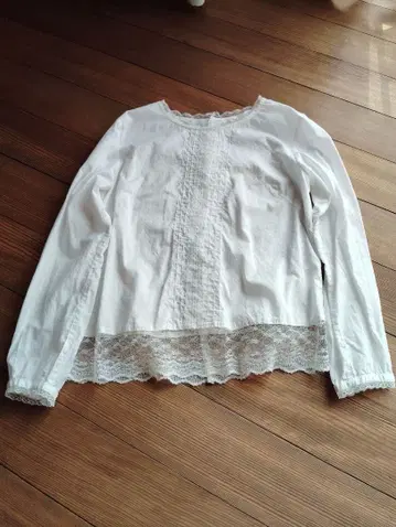 Spick and Span 레이스 블라우스 코튼 100%
