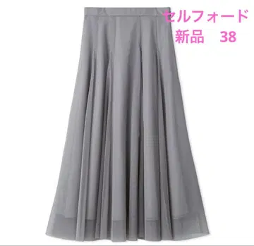 CELFORD 시어 샤샤 스커트 그레이 택 포함 새상품 38