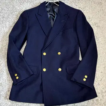 NEWYORKER 더블 브레스트 테일러드 자켓 네이비 골드 버튼