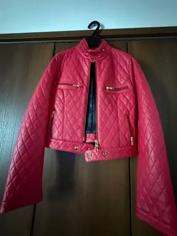 rienda 레드 퀼팅 자켓 M