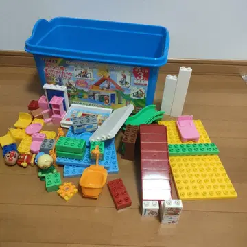 호빵맨 빵 공장과 미끄럼틀 집 블록 바구니