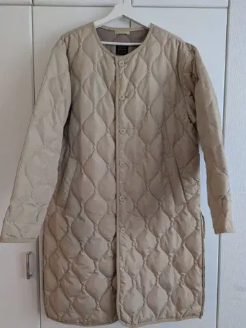 TAION 퀼팅 롱 코트 M