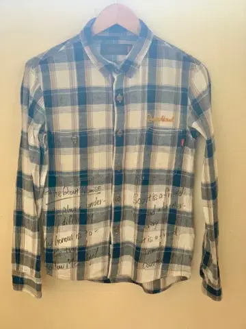 일본제 QUENCHLOUD 체인 스티치 체크 셔츠