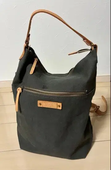 키소라(kissora) 캔버스&가죽 백팩