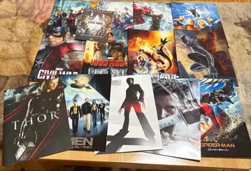 마블 시리즈 팜플렛 13장 세트 (시빌 워 엽서 포함)