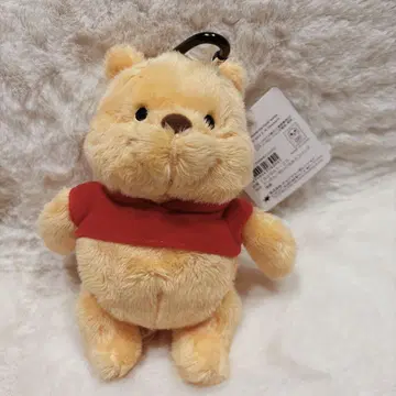 푸우 에코백 봉제 인형 카라비너