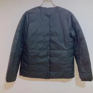 무인양품 다운 자켓 노카라 블랙 M 여성용