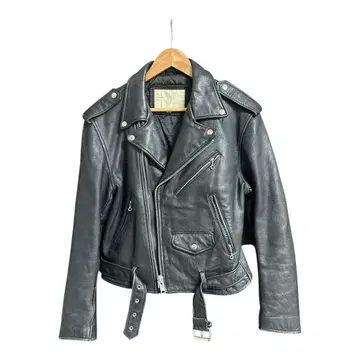 80s vintage 가죽 더블 라이더 자켓 블랙