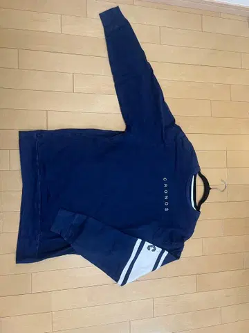 CRONOS 네이비 긴팔 트레이닝복 로고 포함