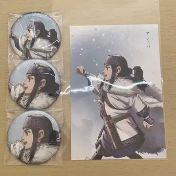 애니메이션 캐릭터 핀 배지 4개 세트