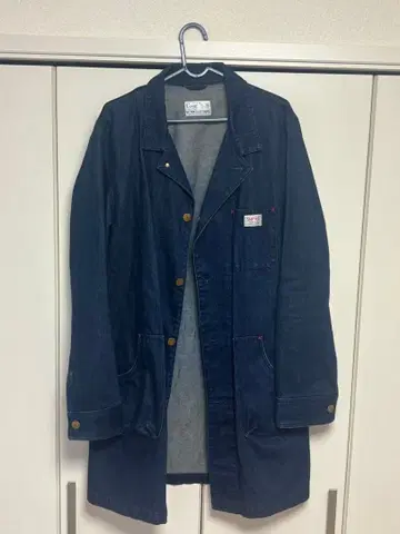 다크 블루 데님 자켓 롱 기장