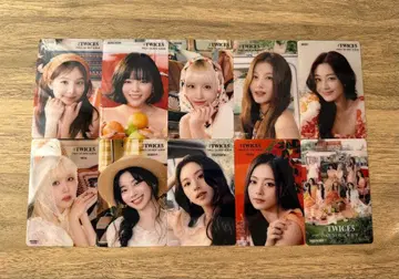 #TWICE5 타워 레코드 혜택 클리어 트레이딩 카드 10종 세트
