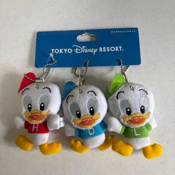 도쿄 디즈니 리조트 도널드 덕 키링 3개 세트