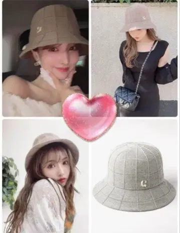 새상품급 CHRISTINE3 버킷 햇 그레이