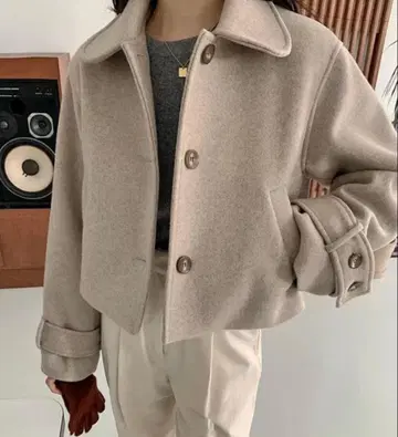 [ 새상품 ] 스탠다드 페이크 울 코트