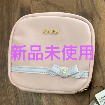 [ 미사용 새상품 ] MARY QUANT 리본 디자인 파우치 핑크