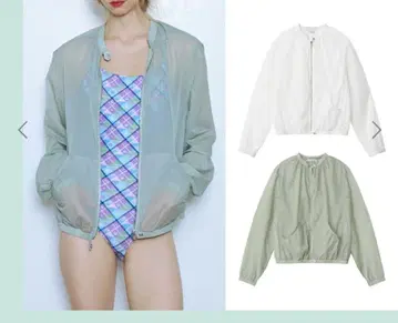 PISCESS 시스루 봄버 자켓 이에나