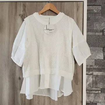 택 포함 새상품 라슈드 LASUD 블라우스 T셔츠 베스트 세트