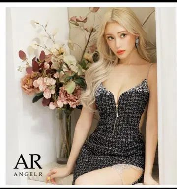 AR 엔젤알 트위드 미니 드레스 M