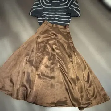 SLOBE 플레어 스커트 브라운 36