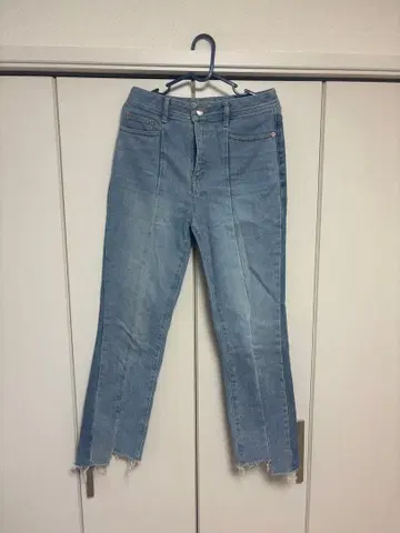 그레이스 콘티넨탈 패치워크 스트레이트 데님 38