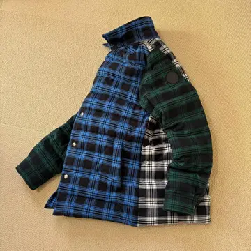 새상품 울리치 멀티 컬러 다운 셔츠 자켓 M 70000엔 aime