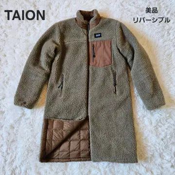[ TAION ] 새상품급 타이온 다운 코트 보아 코트 리버서블 코트 M