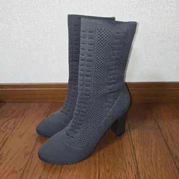 다이애나 니트 스트레치 부츠 23cm 그레이