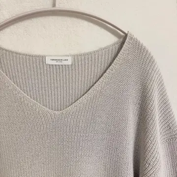 TOMORROWLAND 코튼 로우 게이지 니트탑 일본제 사이즈 S