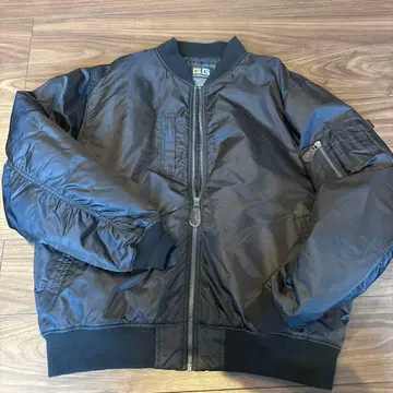 G.GROUND 블랙 MA-1 플라이트 자켓 6L