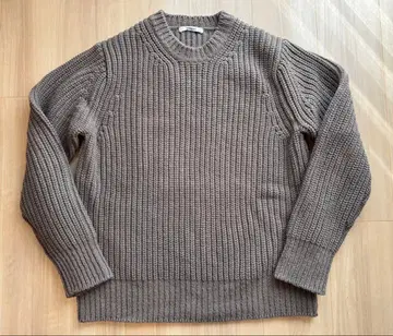 [ 미착용 ] SLOANE 울 100% 리브 스웨터 L