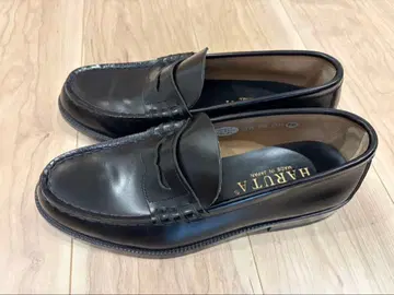 새상품급 HARUTA 블랙 가죽 로퍼