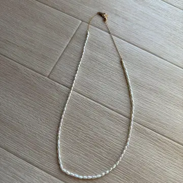 ete 라이스 진주 목걸이 K10
