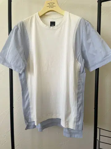 OAMC 사이드 패널 티셔츠 화이트/라이트 블루