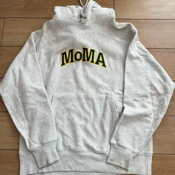 Champion MoMA 로고 후드 부착 맨투맨