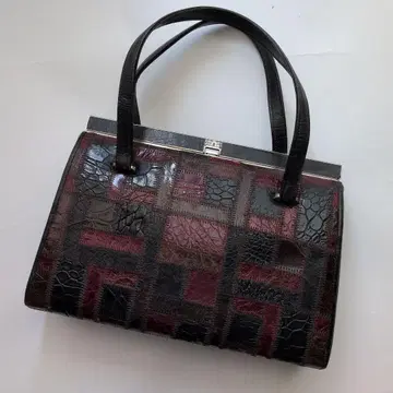 천연 가죽 핸드백