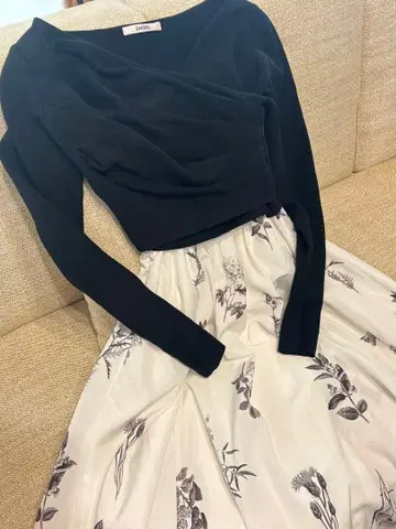 SNIDEL 니트 도킹 원피스