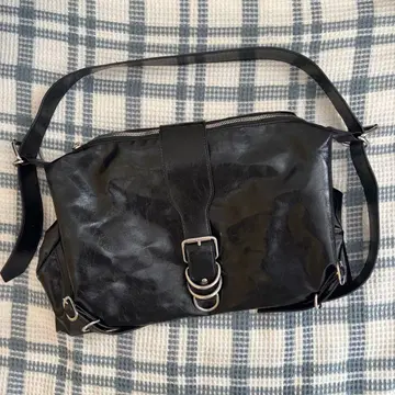 00s y2k 가죽 숄더백