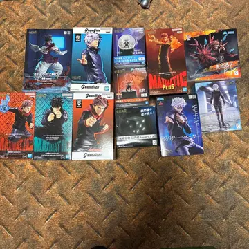 주술회전 피규어 9점 플러스 피규어 라이트 3점 세트