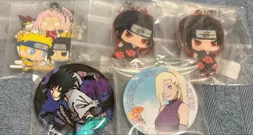 NARUTO 캔뱃지 키링 세트