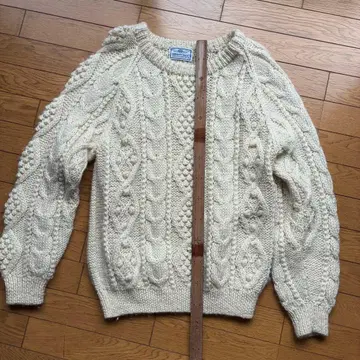 CRESCENT MAX 아이보리 케이블 니트 M