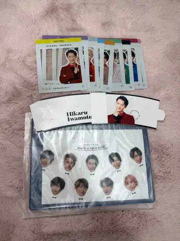 Snow Man 클리어 카드 9장 세트 파우치 포함