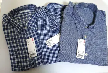 유니클로 프리미엄 린넨 셔츠 긴팔 XL 3장 세트