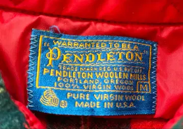 Pendleton 버진 울 체크 플란넬 셔츠 M