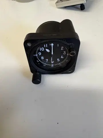 아날로그 시계 블랙 입방체형 항공기용