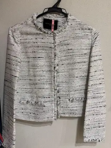 유나이티드 애로우즈 UNITED ARROWS 트위드 노카라 자켓 M