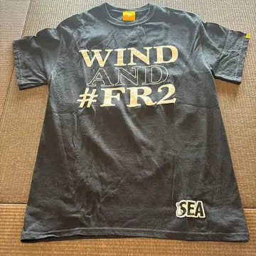FR2 WIND AND SEA 콜라보 T셔츠 블랙