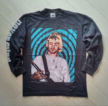 NIRVANA 커트 코베인 호스피탈 가운 긴팔 롱티